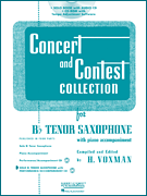 CONCERT AND CONTEST TENOR SAX Book with Online Audio Access cover